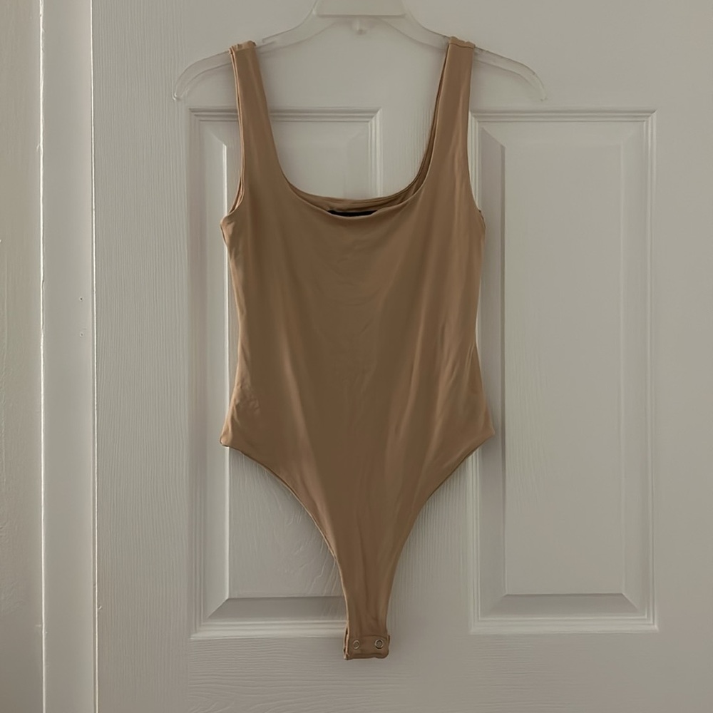Forever21 Almond thong bodysuit